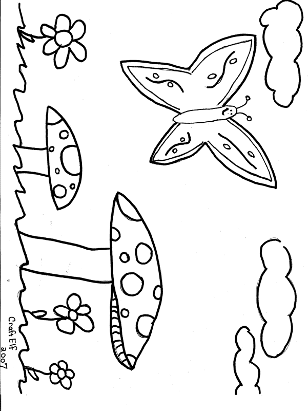 Summer Day free printable coloring page